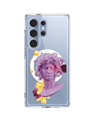 Etui do Samsung Galaxy S25 Ultra z MagSafe przeźroczyste, silikonowe Flexi, antyczna figura