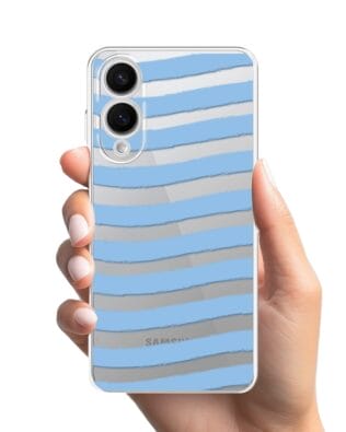 Etui do Samsung Galaxy S25 Edge przeźroczyste, silikonowe Flexi, fale morskie