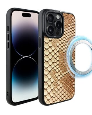 Etui do iPhone 14 Pro IBIZU DropGuard Matt z MagSafe, Zew Natury, Wąż