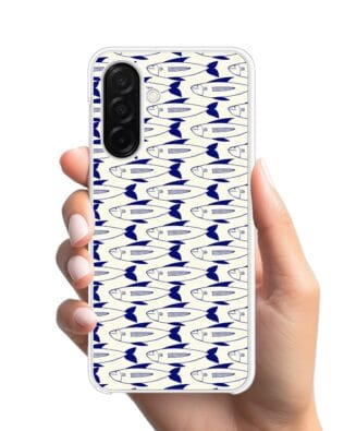 Etui do Samsung Galaxy A26 5G z MagSafe przeźroczyste, silikonowe Flexi, pływające rybki