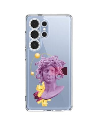Etui do Samsung Galaxy S25 Ultra przeźroczyste, silikonowe Flexi, antyczna figura