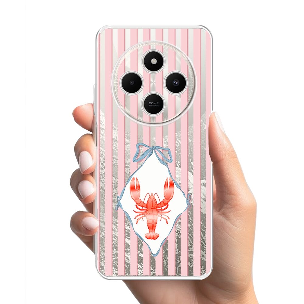 Etui do Xiaomi POCO C75 przeźroczyste, silikonowe Flexi, Homar - obrazek 2