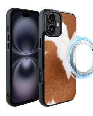 Etui do iPhone 16 Plus IBIZU DropGuard Matt z MagSafe, Zew Natury, Alpejska Krowa