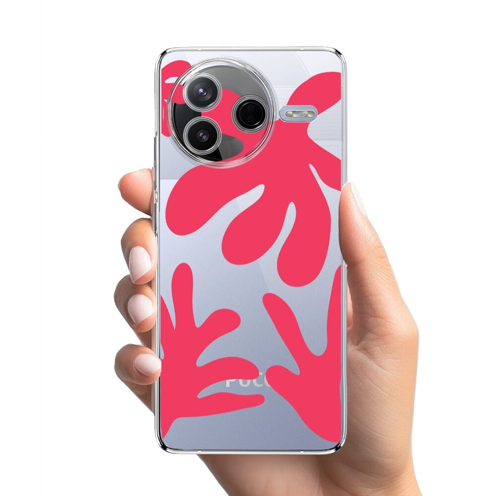 Etui do Xiaomi POCO F7 Pro przeźroczyste, silikonowe Flexi, rafa - obrazek 2