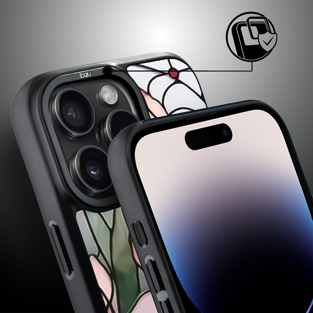 Etui do iPhone 14 Pro IBIZU DropGuard Matt z MagSafe, Barwy Szkła, Różowa magnolia - obrazek 3