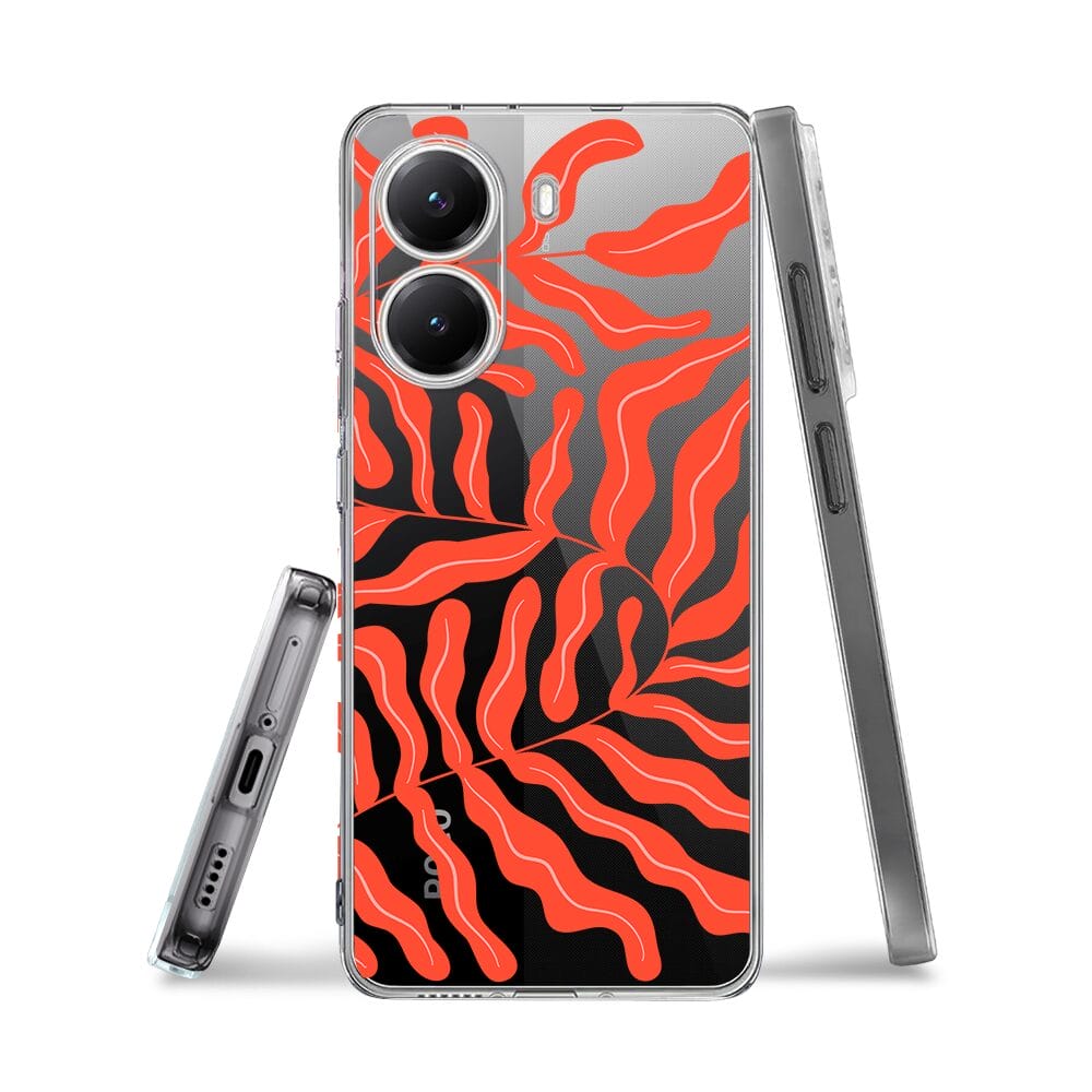 Etui do Xiaomi POCO X7 Pro przeźroczyste, silikonowe Flexi, rafa koralowa - obrazek 3