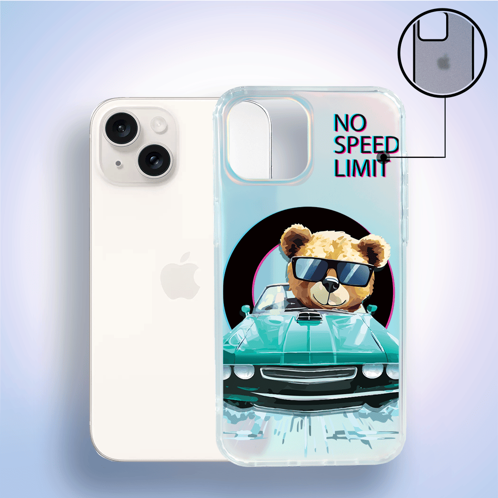 Etui do iPhone 14 IBIZU California Sunset, zmieniające kolor, Blue Car, niebieski samochód - obrazek 2