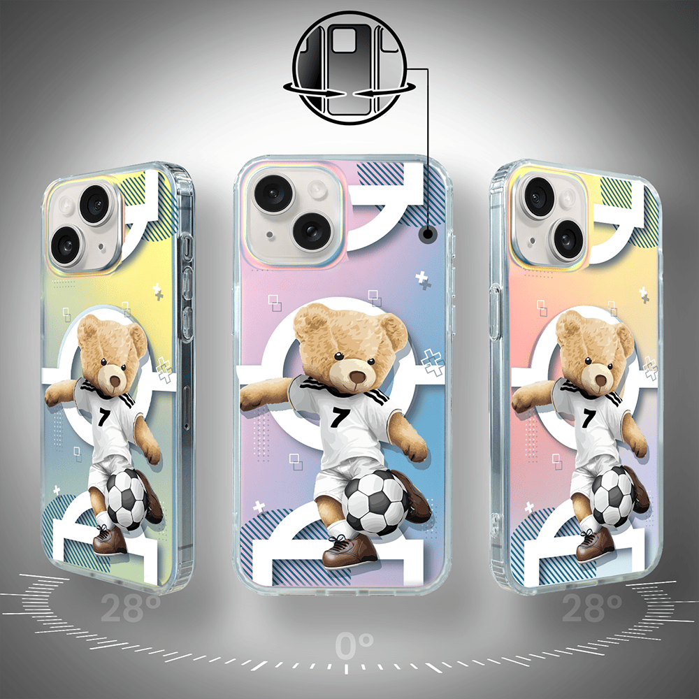 Etui do iPhone 14 IBIZU California Sunset z MagSafe, zmieniające kolor, Football Boy, piłka nożna - obrazek 3
