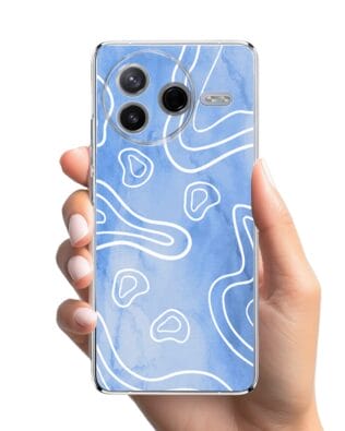 Etui do Xiaomi POCO F7 Pro przeźroczyste, silikonowe Flexi, morski wzór