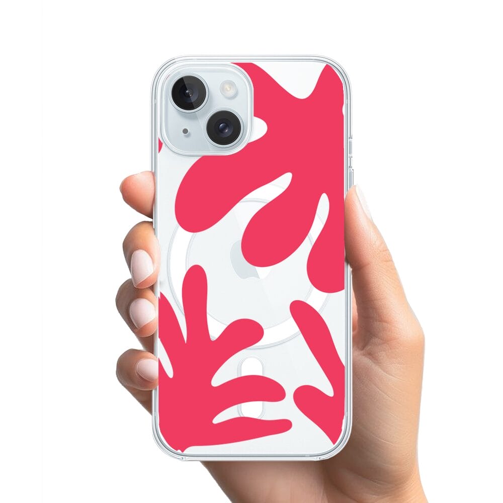 Etui do iPhone 15 z MagSafe przeźroczyste, silikonowe Flexi, rafa - obrazek 2