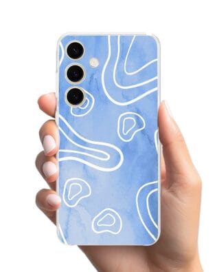 Etui do Samsung Galaxy S24 przeźroczyste, silikonowe Flexi, morski wzór