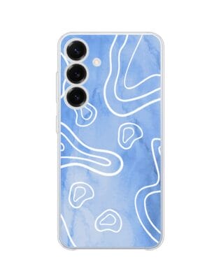 Etui do Samsung Galaxy S25 Plus przeźroczyste, silikonowe Flexi, morski wzór