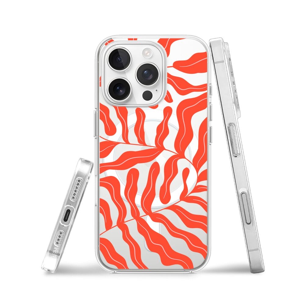 Etui do iPhone 16 Pro Max z MagSafe przeźroczyste, silikonowe Flexi, rafa koralowa - obrazek 3