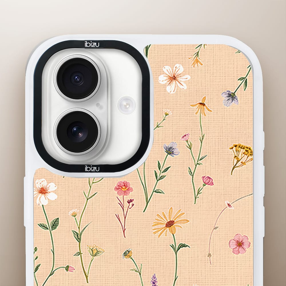 Etui do iPhone 16 IBIZU DropGuard Matt z MagSafe, Pastel Bloom, Koralowa łąka - obrazek 5