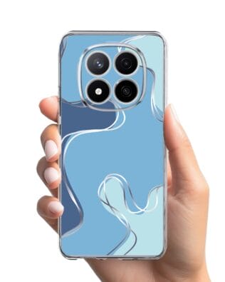 Etui do Xiaomi Redmi Note 14 4G przeźroczyste, silikonowe Flexi, spokój oceanu
