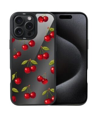 Etui do iPhone 15 Pro IBIZU DropGuard Matt z MagSafe, Midnight, Wiśniowa noc