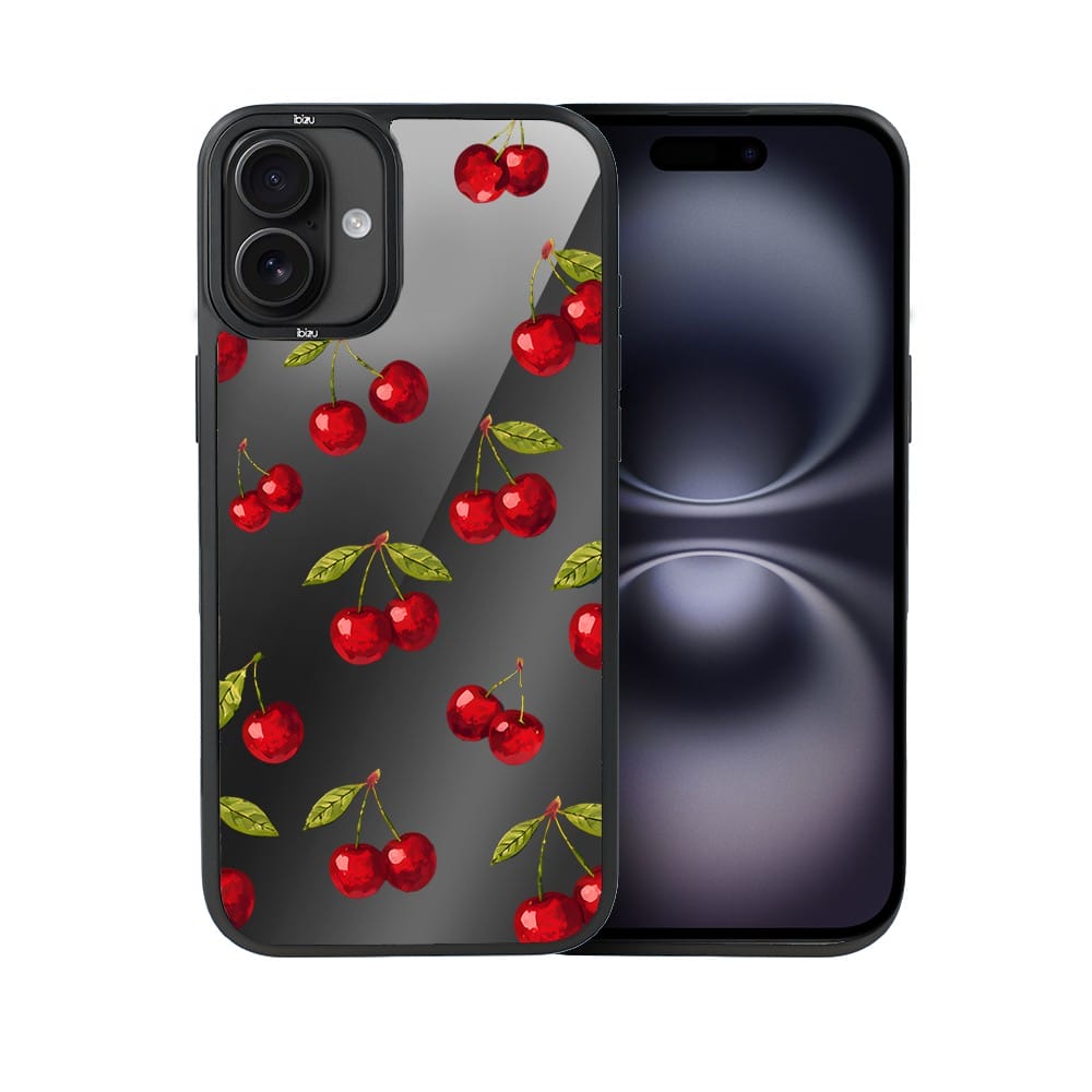 Etui do iPhone 16 IBIZU DropGuard Matt z MagSafe, Midnight, Wiśniowa noc - obrazek 2