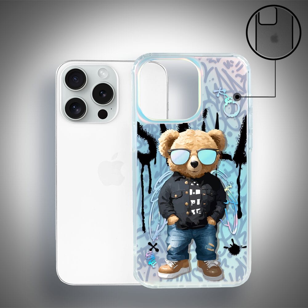 Etui do iPhone 14 Pro IBIZU California Sunset, zmieniające kolor, Graffiti Boy, artystyczny miś - obrazek 6