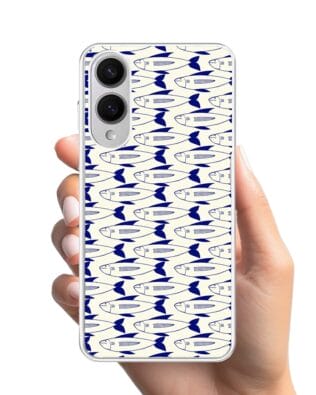 Etui do Samsung Galaxy S25 Edge z MagSafe przeźroczyste, silikonowe Flexi, pływające rybki