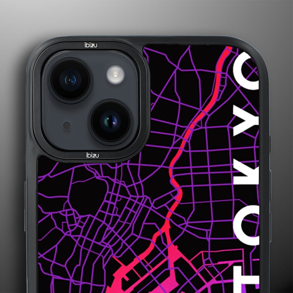 Etui do iPhone 14 Plus IBIZU DropGuard Matt z MagSafe, Mapy Świata, Tokyo - obrazek 5