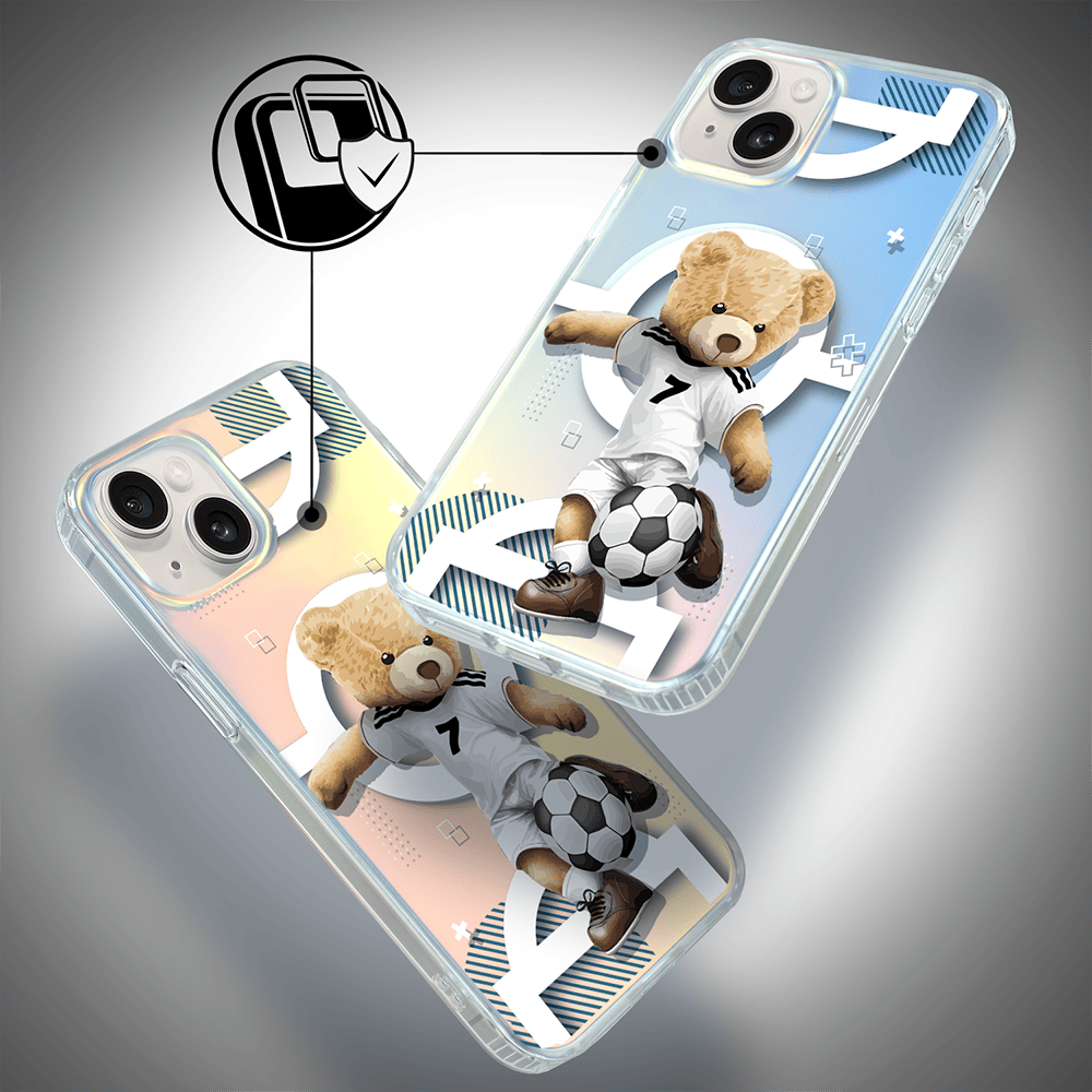 Etui do iPhone 14 IBIZU California Sunset z MagSafe, zmieniające kolor, Football Boy, piłka nożna - obrazek 4