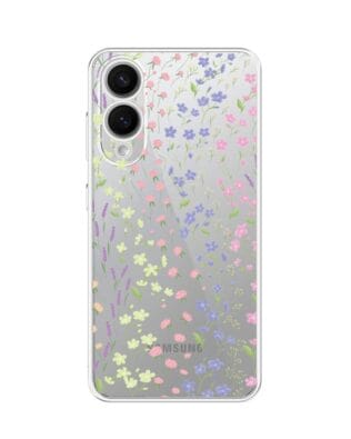 Etui do Samsung Galaxy S25 Edge przeźroczyste, silikonowe Flexi, kwiaty polne