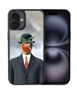 Etui do iPhone 16 Plus IBIZU DropGuard Matt z MagSafe, Rene Magritte, syn człowieczy