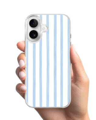 Etui do iPhone 16 Plus z MagSafe przeźroczyste, silikonowe Flexi, wakacje w Grecji