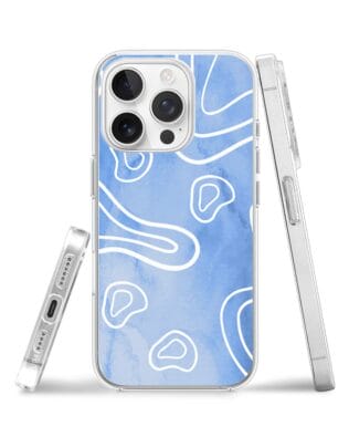 Etui do iPhone 13 Pro Max przeźroczyste, silikonowe Flexi, morski wzór