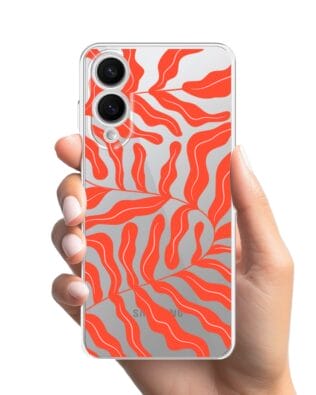 Etui do Samsung Galaxy S25 Edge przeźroczyste, silikonowe Flexi, rafa koralowa