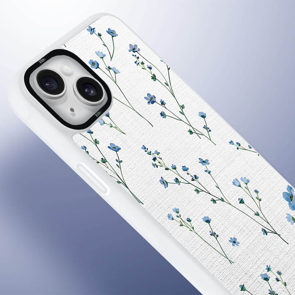 Etui do iPhone 14 Plus IBIZU DropGuard Matt z MagSafe, Pastel Bloom, Niebieski sen - obrazek 4