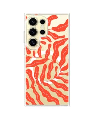 Etui do Samsung Galaxy S24 Ultra z MagSafe przeźroczyste, silikonowe Flexi, rafa koralowa