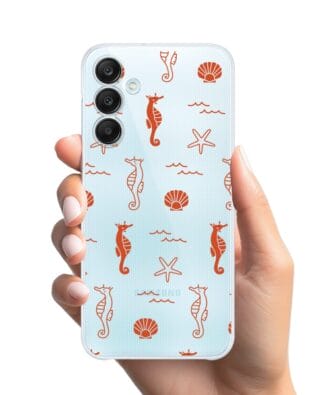 Etui do Samsung Galaxy A35 5G przeźroczyste, silikonowe Flexi, wakacyjne wzory