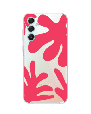 Etui do Samsung Galaxy A34 5G przeźroczyste, silikonowe Flexi, rafa