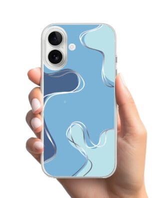 Etui do iPhone 16 przeźroczyste, silikonowe Flexi, spokój oceanu
