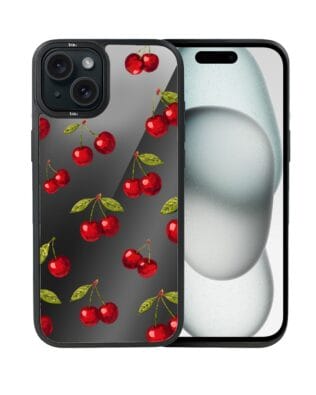 Etui do iPhone 15 Plus IBIZU DropGuard Matt z MagSafe, Midnight, Wiśniowa noc