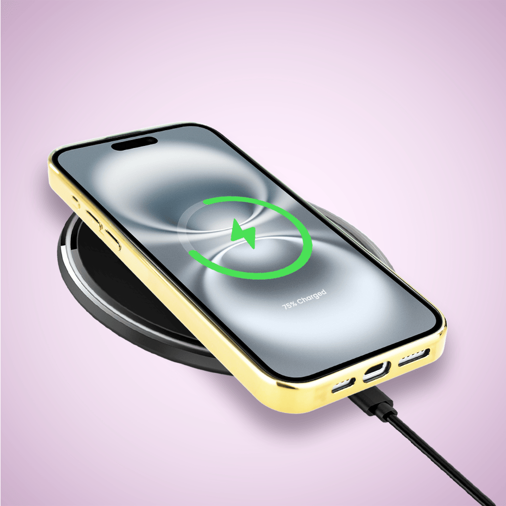 Etui do iPhone 16 IBIZU Elite Glass z MagSafe, Morze, Perłowa Muszla, złote - obrazek 8