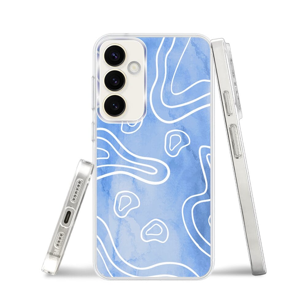 Etui do Samsung Galaxy S23 Plus z MagSafe przeźroczyste, silikonowe Flexi, morski wzór - obrazek 3