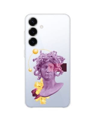 Etui do Samsung Galaxy S25 Plus przeźroczyste, silikonowe Flexi, antyczna figura