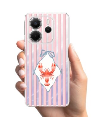 Etui do Xiaomi Redmi Note 14 5G przeźroczyste, silikonowe Flexi, Homar