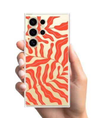 Etui do Samsung Galaxy S24 Ultra przeźroczyste, silikonowe Flexi, rafa koralowa