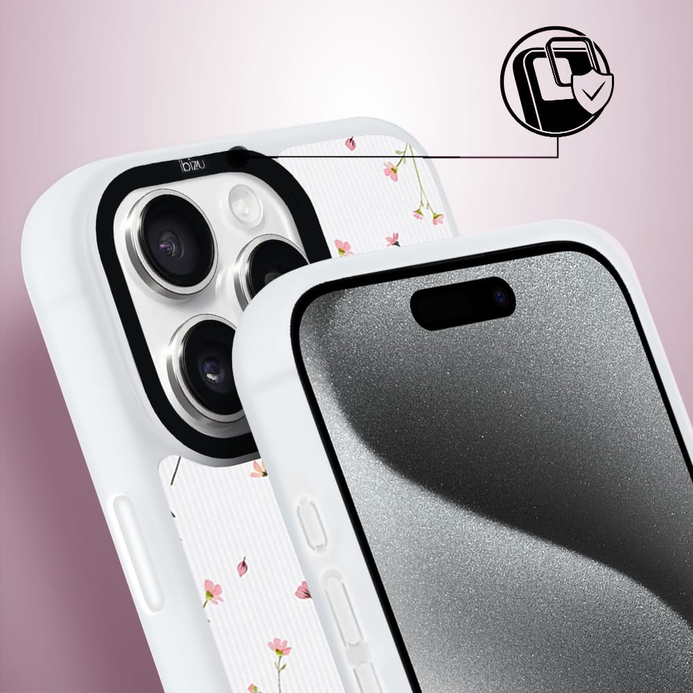Etui do iPhone 15 Pro IBIZU DropGuard Matt z MagSafe, Pastel Bloom, Polna fantazja - obrazek 3