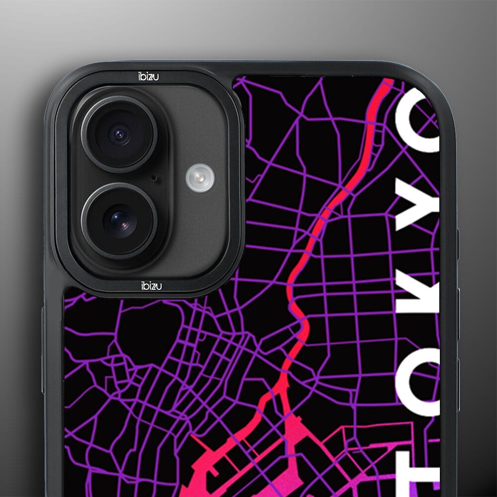 Etui do iPhone 16 IBIZU DropGuard Matt z MagSafe, Mapy Świata, Tokyo - obrazek 5