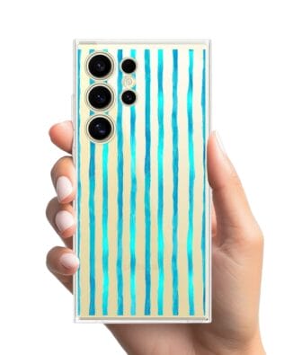 Etui do Samsung Galaxy S24 Ultra przeźroczyste, silikonowe Flexi, szept fal