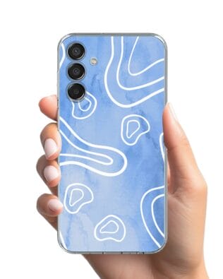 Etui do Samsung Galaxy M15 5G przeźroczyste, silikonowe Flexi, morski wzór