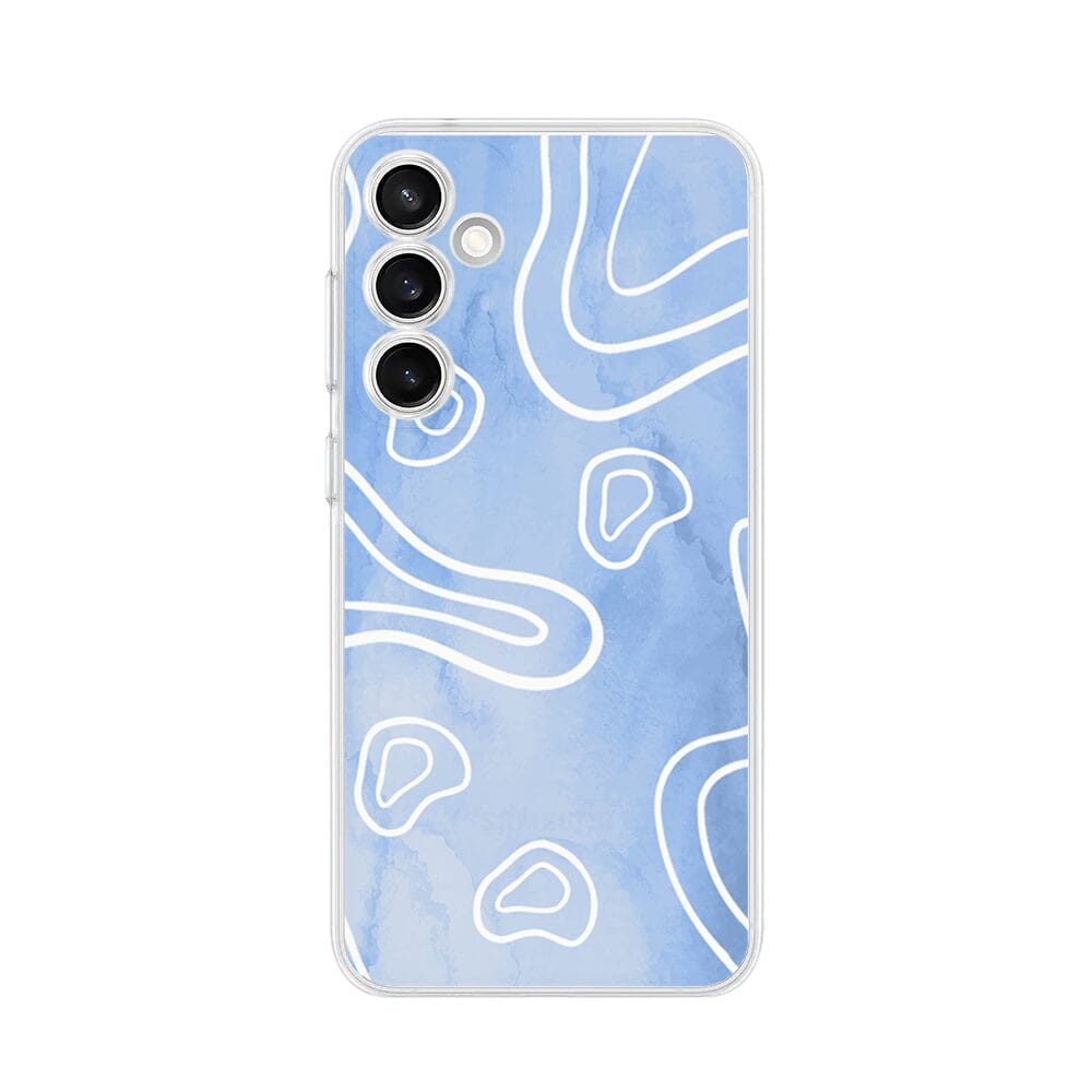 Etui do Samsung Galaxy S23 FE 5G przeźroczyste, silikonowe Flexi, morski wzór