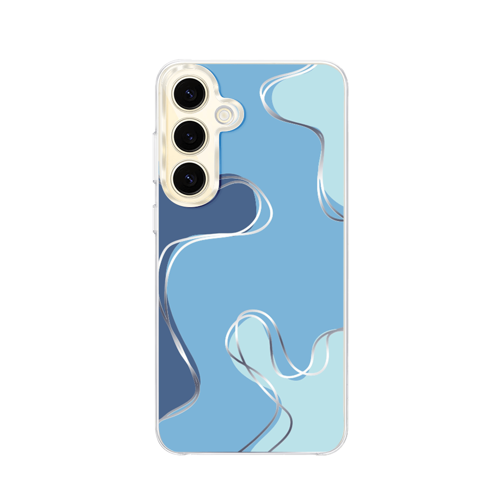 Etui do Samsung Galaxy S24 Plus z MagSafe przeźroczyste, silikonowe Flexi, spokój oceanu