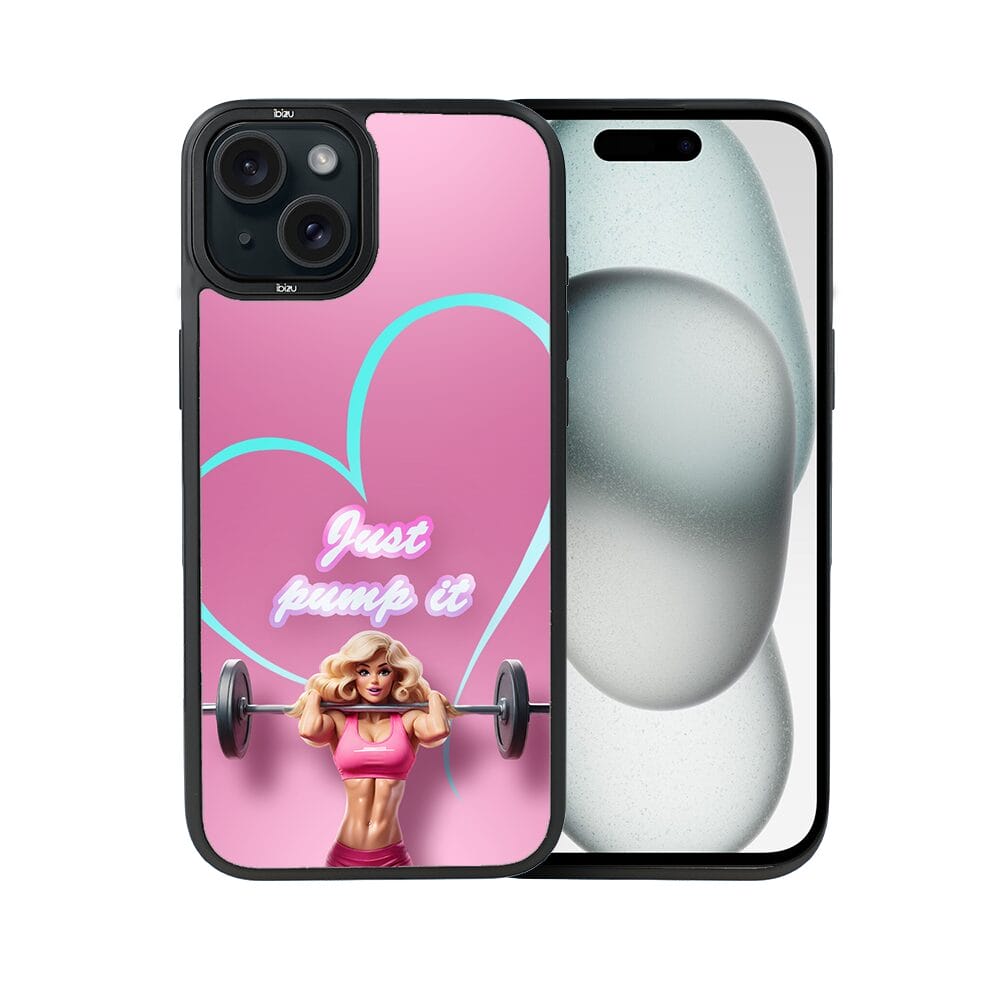 Etui do iPhone 15 IBIZU DropGuard Matt z MagSafe, #Move, Pump it love - obrazek 2