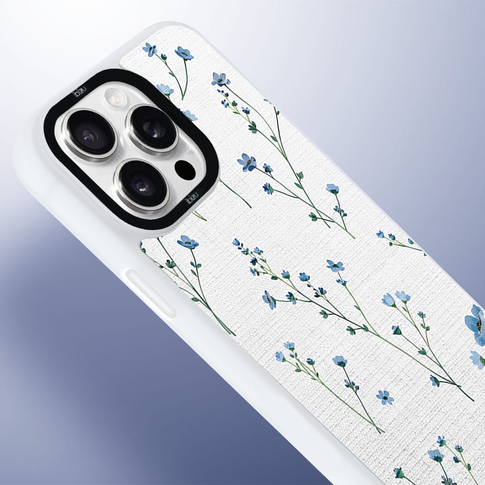 Etui do iPhone 14 Pro IBIZU DropGuard Matt z MagSafe, Pastel Bloom, Niebieski sen - obrazek 4