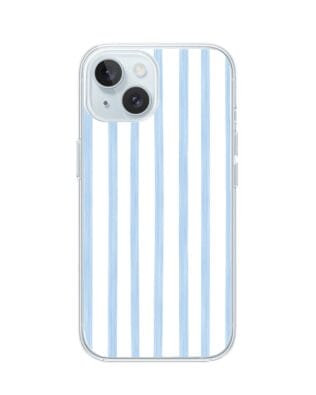 Etui do iPhone 15 Plus przeźroczyste, silikonowe Flexi, wakacje w Grecji